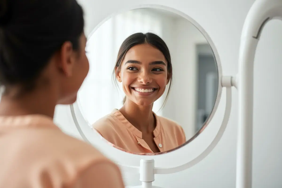 Veneers on young woman